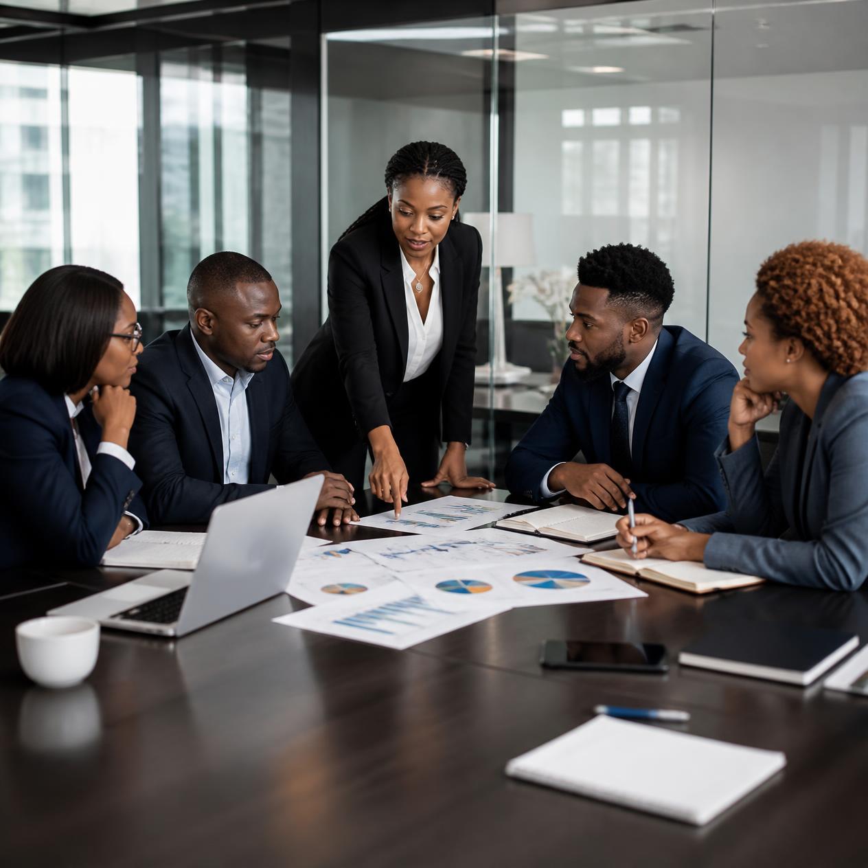 Arehone consultants working with a client team